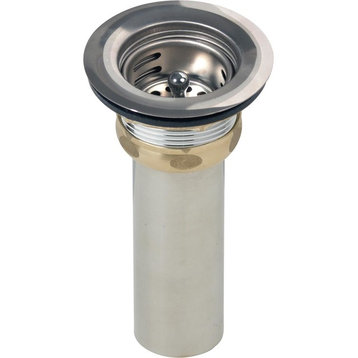 Elkay 3.5" Drain Fitting Stainless Steel Body Strainer Basket and Rubber Seal
