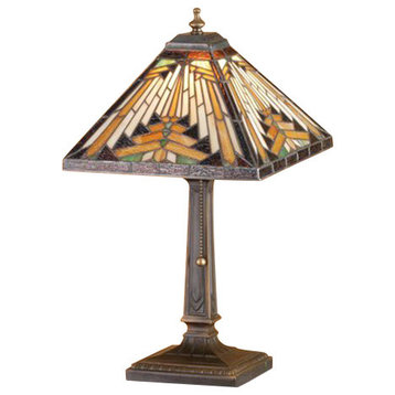 Meyda Tiffany 66231 Stained Glass / Tiffany Accent Table Lamp - Tiffany Glass