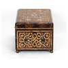 Large Carved Wood Coromandel Box in Antique Gold