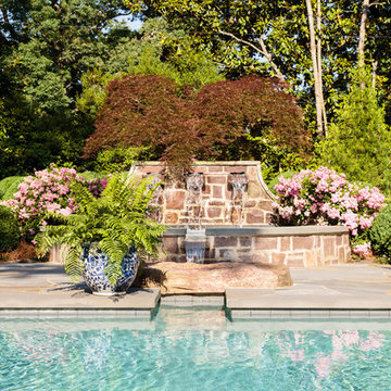 Water feature and spa