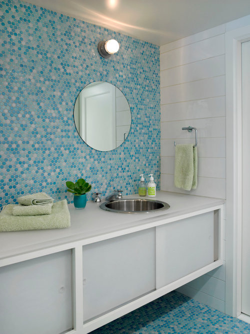 Blue Penny Tile Ideas, Pictures, Remodel and Decor