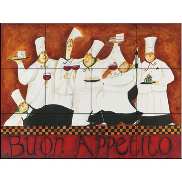 Tile Mural, Buon Appetito 1 by Jennifer Garant