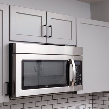 Two-Tone Gray and Black Kitchen in Woodbridge, VA