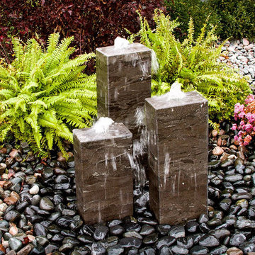 Real Stone Artisan Triple Fountains