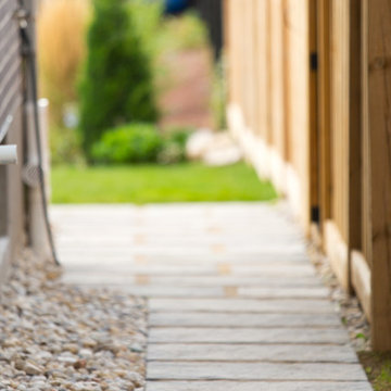 Dry Stream Landscape & Walkway