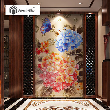 Living room background wall decor