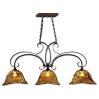 Vetraio 3-Light Bronze Kitchen Island Light