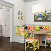 built in kitchen seating