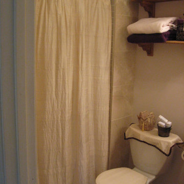Master Bath Silk Shower Curtain Ensemble