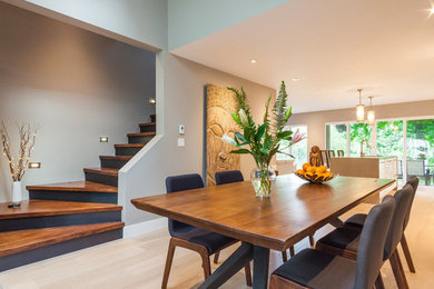 Example of a trendy dining room design in Vancouver