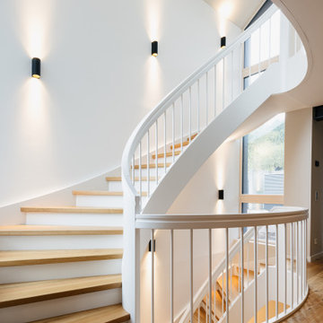 Wendeltreppe mit elliptischem Geländer