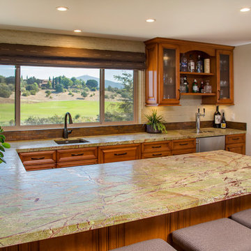 Rustic Transitional Game Room