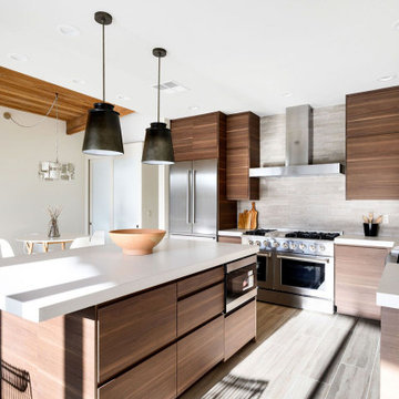 Earthy, yet Clean Modern Kitchen