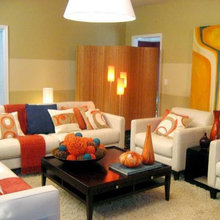 orange and blue