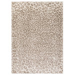 Hauteloom - Hauteloom Bonhill Leopard Print Area Rug - Brown, Beige, Ivory - 6'7"x9' - Our rugs are crafted with care and attention to detail, making them the perfect addition to any room in your home.   Made with high quality materials, our rugs are durable and comfortable, providing a cozy feel underfoot.   This Hauteloom rug is a beautiful modern area rug, measuring at a 6'7" x 9' Rectangle, it can be comfortably used in living room, bedroom.   Decorate your home with this rug and enjoy it with pleasure.