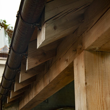 Pool house timbers