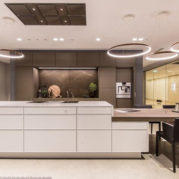 SieMatic PURE Design - Island with connecting table