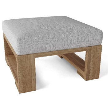 Anderson Teak DS-804 Capistrano Deep Seating Ottoman With Cushion