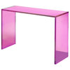 ColorBurst Acrylic Console Table, Violet, 12"d X 48"l X 32"h