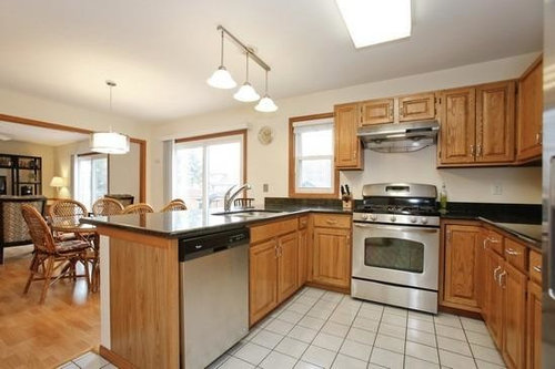 Kitchen Backsplash Ideas With Honey Oak Cabinets | Dandk ...