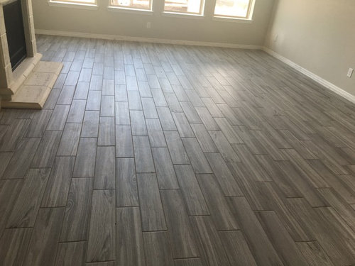 Porcelain Wood Look Tile Pattern