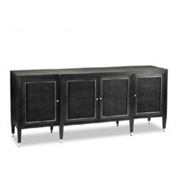 Brownstone Furniture Atherton 4 Door Rattan Server - Serving Dishes And Platters