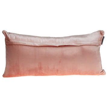 Parkland Collection Iphis Transitional Pink Throw Pillow PILL21386P