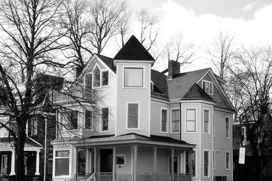 Transitional exterior home idea in New York