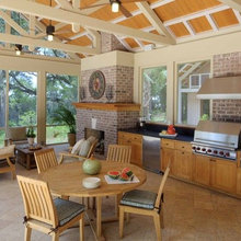 Covered Patio Kitchen