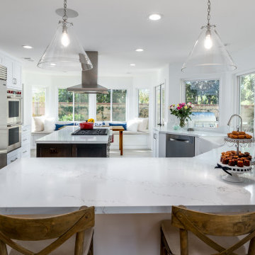 Pental Quartz Countertops top Oak Park Kitchen Remodel