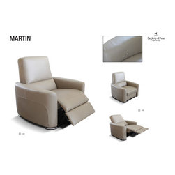 Italian Recliner Armchair Martin by Seduta D'Arte - $1,325.00 - Sofas And Sectionals
