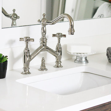 Pure White Vicostone Bathroom