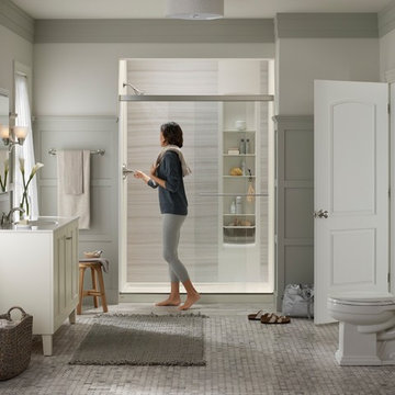 Crushed Stone Shower Remodeling