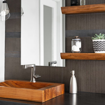 Madison Modern Bathroom with Floating Wood Vanity