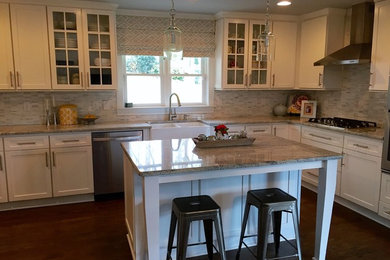 This is an example of a transitional kitchen.