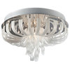 GLASS FLUSH MOUNT LAMP,C/FROST GLASS, JC/G4 20Wx12,DCI