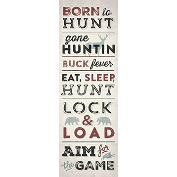 Canvas, Cabin Lodge Typography I by Dallas Drotz, 18"x6"