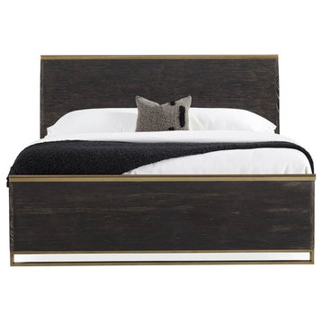 Modern Cerused Oak King Bed