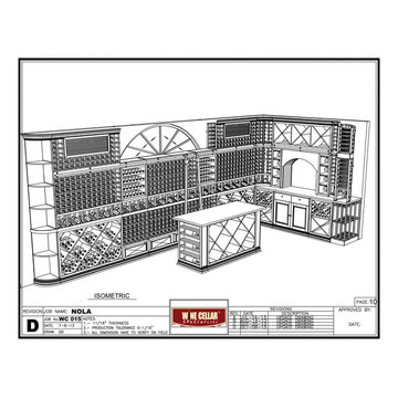 Custom Design New Orleans Wine Cellar Project