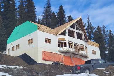 Minimalist exterior home photo in Calgary