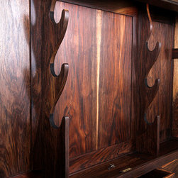 Walnut Gun Cabinet - Filing Cabinets