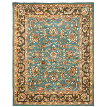 Safavieh Heritage Collection HG812 Rug, Blue/Brown, 4' X 6'