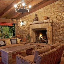 Living Room + Fireplace mantels