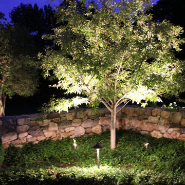 Outdoor Lighting Defining spaces in New Cannan, Ct.