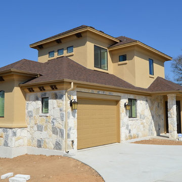 3/4 view (from main house)
