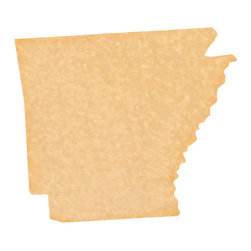 CuttingBoards.net - State Shaped Cutting Boards, Brown Richlite, Arkansas - Cutting Boards