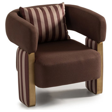Amora Accent Chair - Chocolate Brown