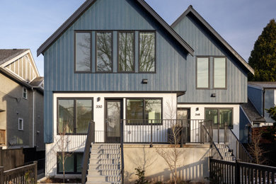 Example of a danish exterior home design in Vancouver