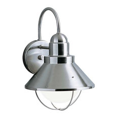 50 Most Por Beach Style Outdoor Lights For 2019 Houzz Kichler Outdoor Wall Light Brushed Nickel With Incandescent