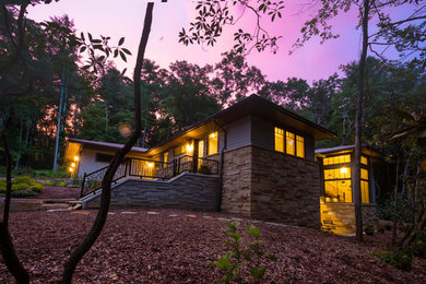 Example of a minimalist exterior home design in Other